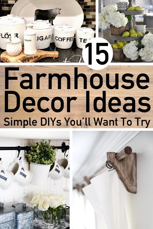 15 Simple DIY Farmhouse Home Decor Ideas You'll Want To Try -   22 diy beauty decor
 ideas