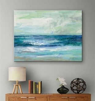 Blue Ocean Art Print on Canvas… www.beachblissdes…… -   22 eclectic decor cottage
 ideas