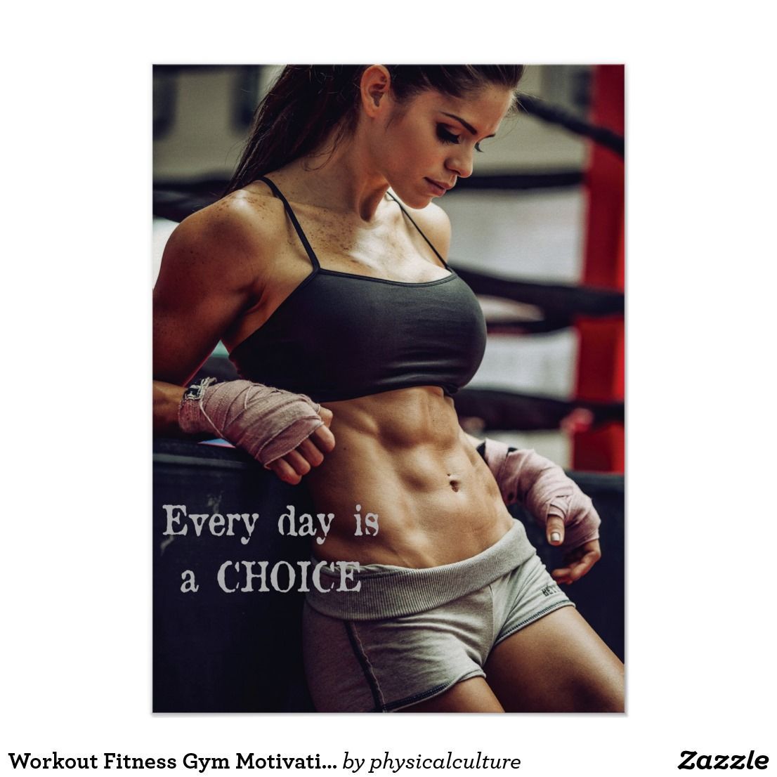 Workout Fitness Gym Motivational Poster -   22 fitness photoshoot boxing
 ideas