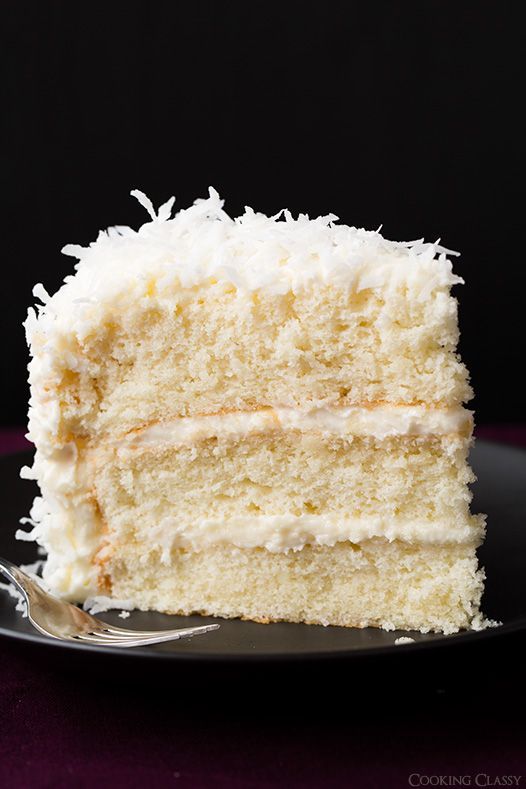 Coconut Cake - this is one of the best cakes I've ever made! So soft and tender and perfectly moist. Love the coconut cream cheese frosting too. -   23 coconut cake recipes
 ideas