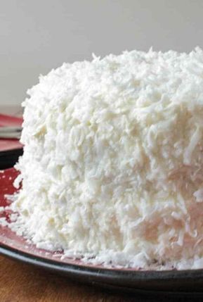 Coconut Cake, a delicious soft, moist cake with a creamy cream cheese frosting. Topped with coconut flakes, a perfect Christmas dessert. -   23 coconut cake recipes
 ideas