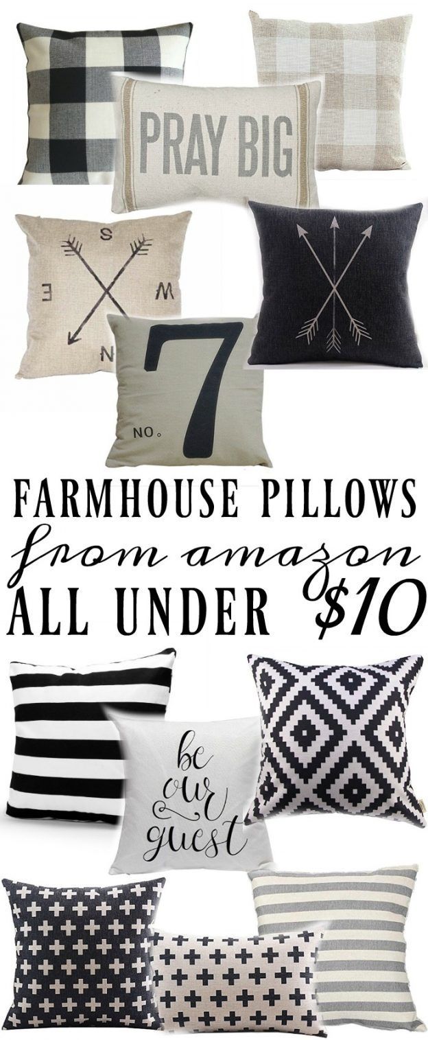 Farmhouse Style Pillows All Under $10 -   23 farmhouse style office
 ideas