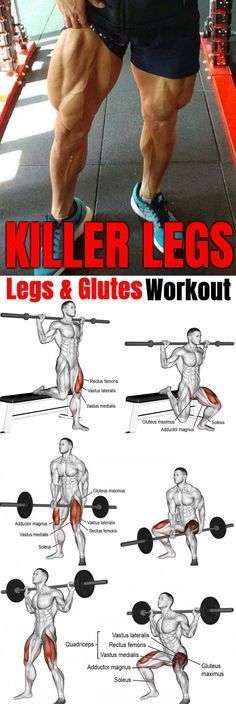 Build Monster Legs & Glutes With This Workout -   23 fitness legs health
 ideas