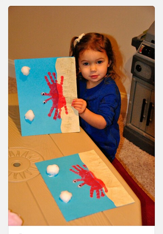 Beach Crafts for Kids to Make in the Summer - Crafty Morning -   23 handprint beach crafts
 ideas
