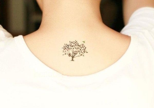 50 Cute Tiny Tattoo Designs for Working Women - -   23 tiny tattoo tree
 ideas