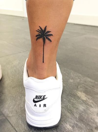 Palm Tree Tattoo - InkStyleMag -   23 tiny tattoo tree
 ideas