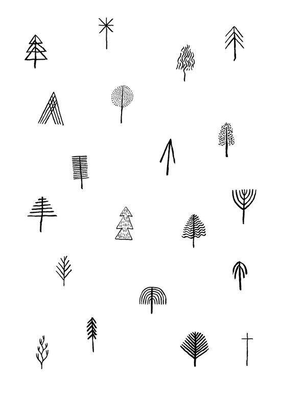 cute ways to draw trees #doodles :) -   23 tiny tattoo tree
 ideas
