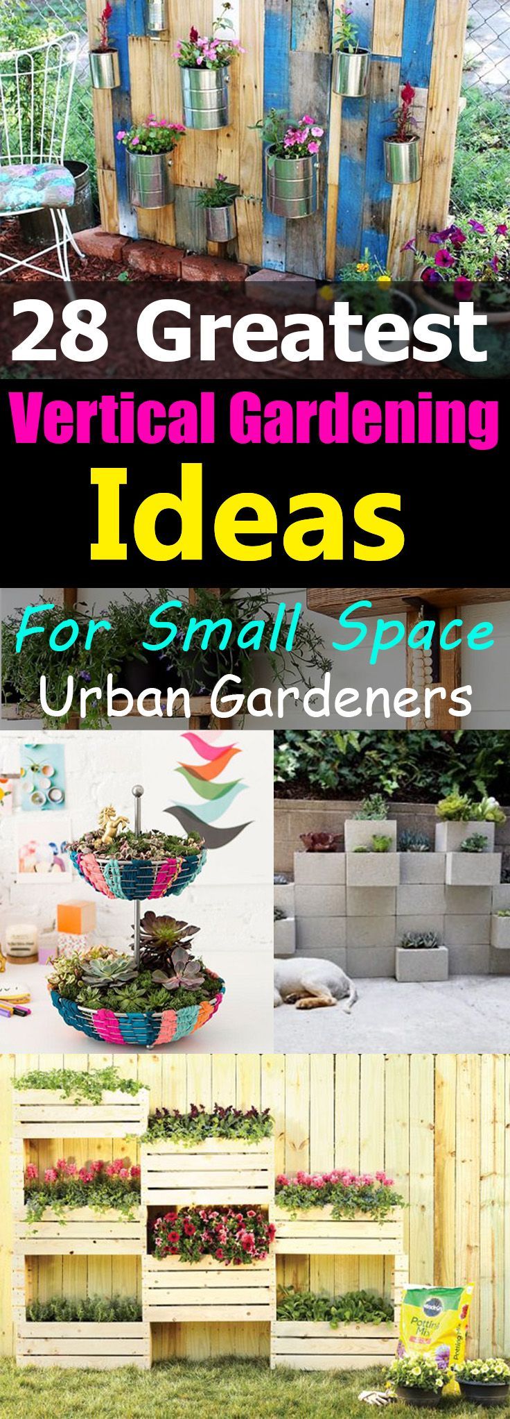 28 Greatest Vertical Gardening Ideas For Small Space Urban Gardeners -   23 urban vertical garden
 ideas
