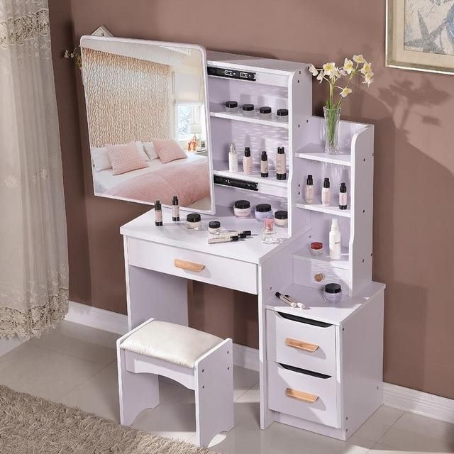 Dresser bedroom make-up table simple modern small mini-size vanity -   24 diy vanity accessories
 ideas