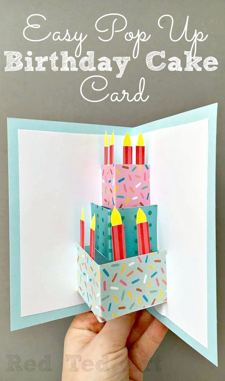 Easy Pop Up Birthday Card DIY -   24 easy diy birthday
 ideas