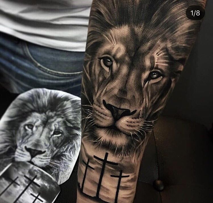 Lion #tattoo -   24 religious tattoo sleeve
 ideas