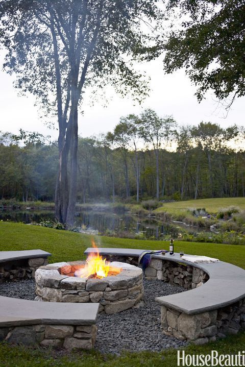 35 Unique Backyard Ideas to Steal for Your House -   24 small garden fire pit
 ideas