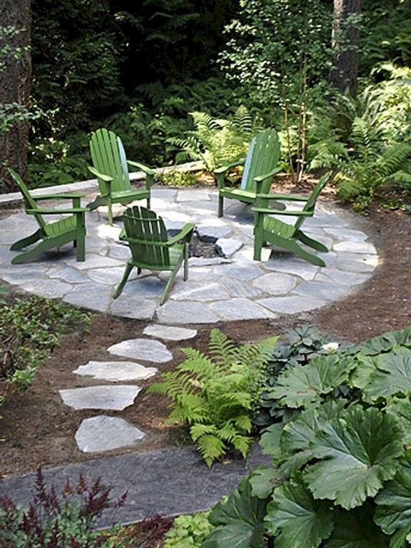 36 Amazing Garden Structure Design Ideas -   24 small garden fire pit
 ideas