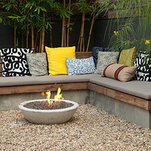 7 Ways to Transform a Small Backyard -   24 small garden fire pit
 ideas