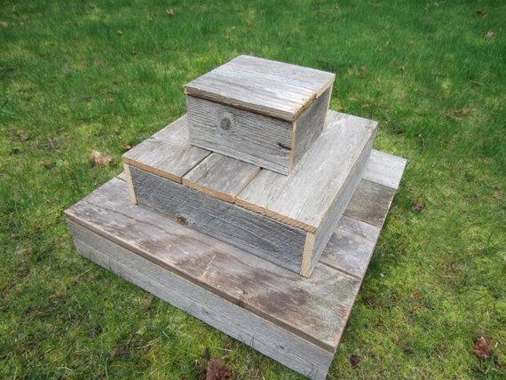 Rustic wood cupcake stand, tiered cupcake holder, wooden dessert table decor, rustic wedding decor, wood riser, craft show display stand -   24 standing crafts table
 ideas
