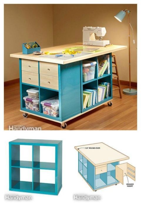 15 Inspiring Sewing Table Designs -   24 standing crafts table
 ideas