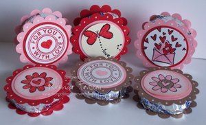 Peppermint patties for Valentine's Day -   24 valentine paper crafts
 ideas