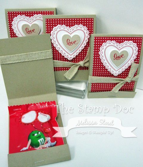 Valentine Matchbook Treats by mstout928 - Cards and Paper Crafts at Splitcoaststampers -   24 valentine paper crafts
 ideas
