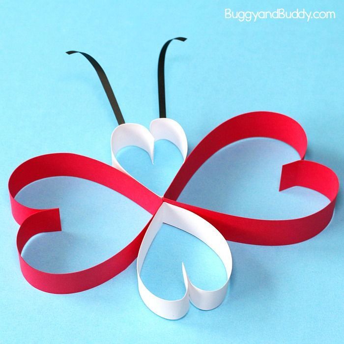 25 butterfly crafts heart
 ideas