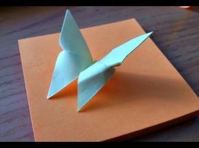ORIGAMI BUTTERFLY EASY || Paper butterfly craft for Kids - YouTube -   25 butterfly crafts heart
 ideas