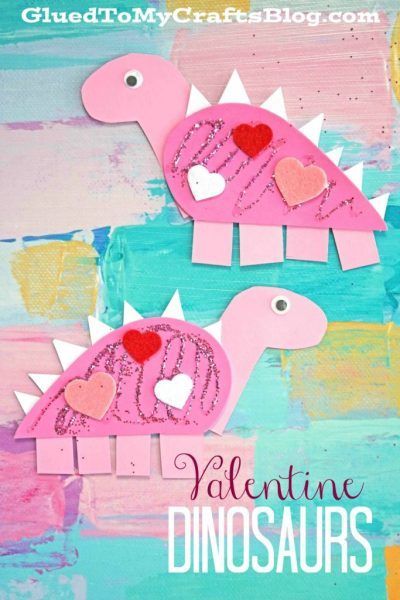 Craft Foam Valentine Dinosaur - Kid Craft -   25 dinosaur crafts gift
 ideas