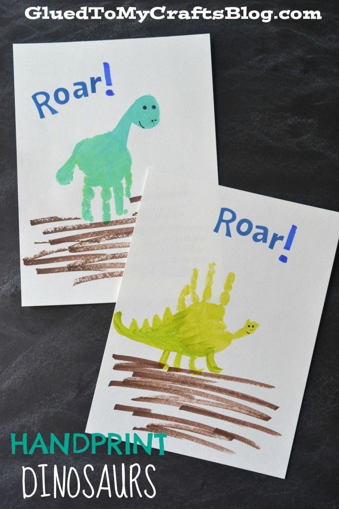 Handprint Gift Ideas {Roundup} -   25 dinosaur crafts gift
 ideas