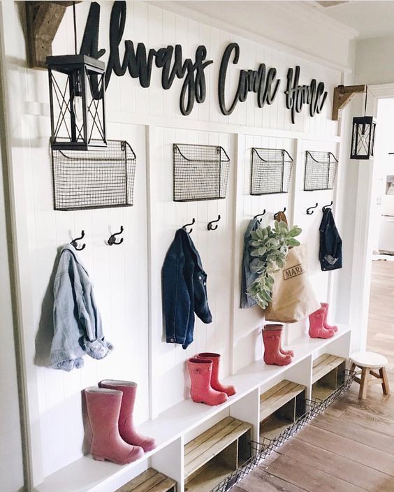 27 Best Mudroom Ideas to Get Your Ready for Fall Season -   25 diy bench wall
 ideas