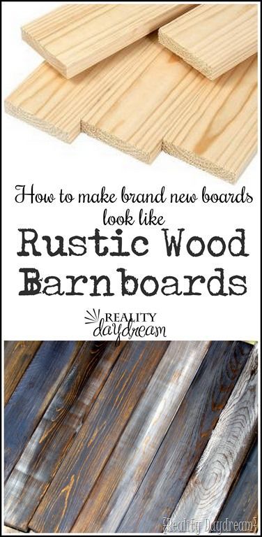 How to Make Distressed Wood Barn Boards from NEW Wood -   25 diy wall wood
 ideas