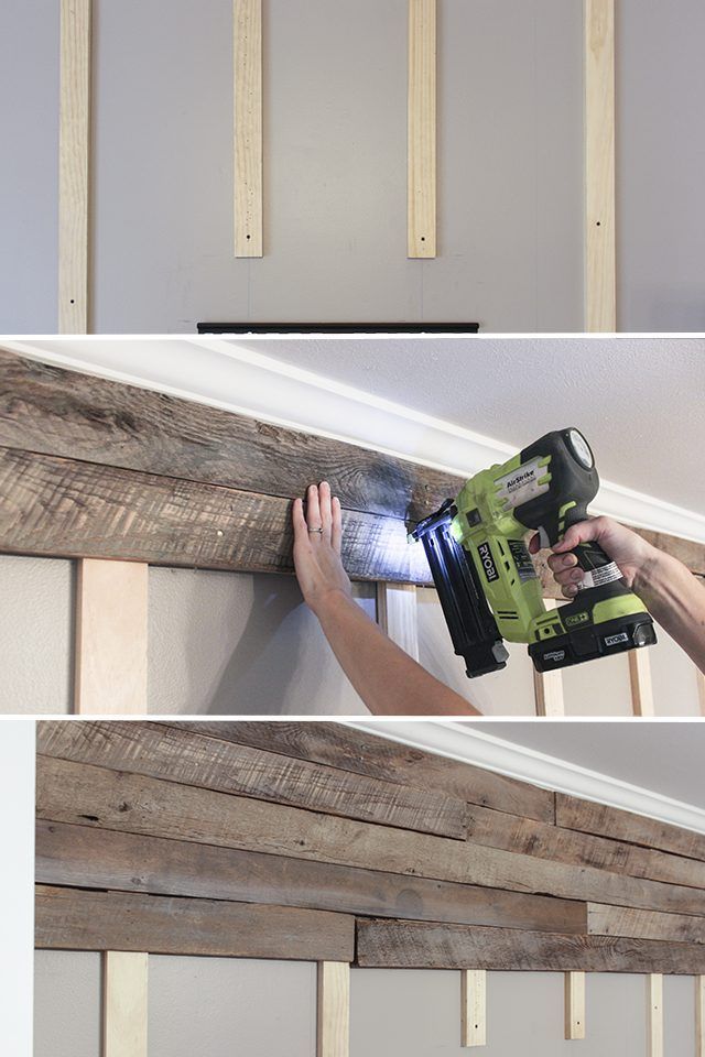 How to Create a Wood Pallet Accent Wall -   25 diy wall wood
 ideas