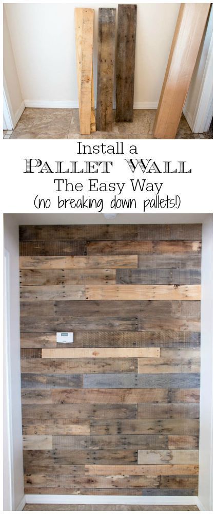 How To Install A Pallet Wall The Easy Way -   25 diy wall wood
 ideas