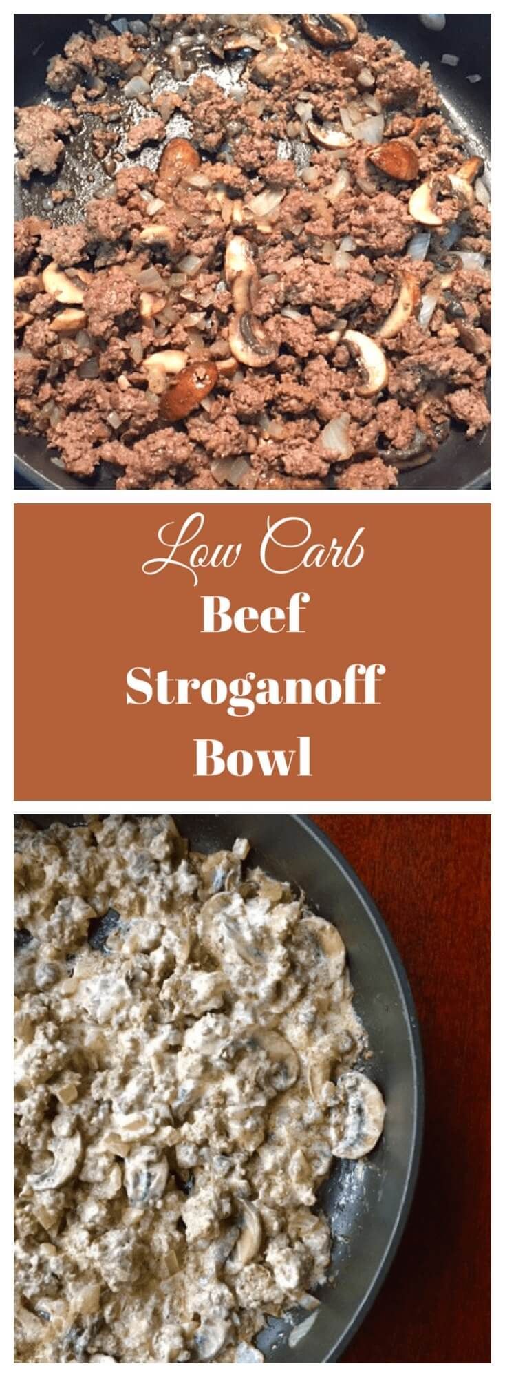 Low Carb Beef Stroganoff Bowl -   25 low carb beef recipes
 ideas