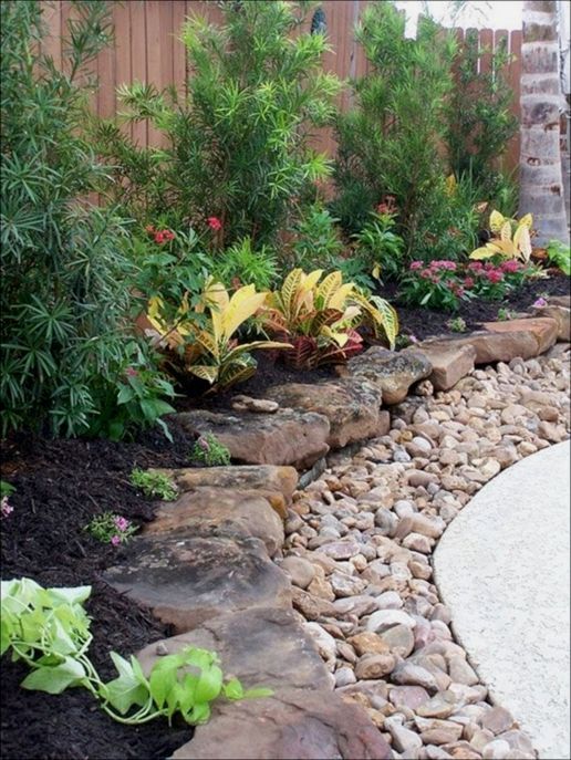 48 Creative Backyard Rock Garden Ideas to Try -   25 outdoor garden patio
 ideas