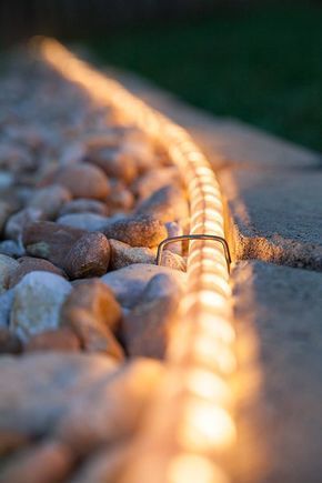 3 Borderline Genius Ways to Use Rope Light In Your Backyard -   25 outdoor garden patio
 ideas