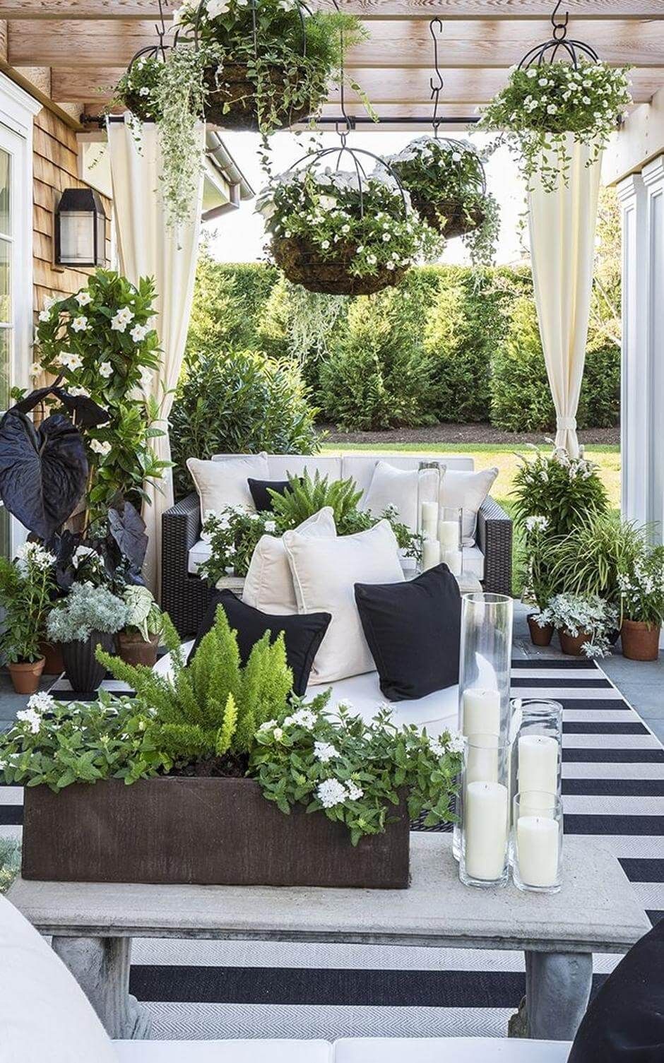 31 Stylish Outdoor Curtain Ideas to Spice Up Your Outdoor Space -   25 outdoor garden patio
 ideas