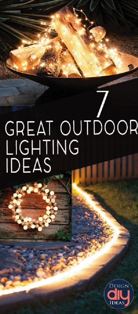 7 Great Ideas For Outdoor Lighting -   25 outdoor garden patio
 ideas