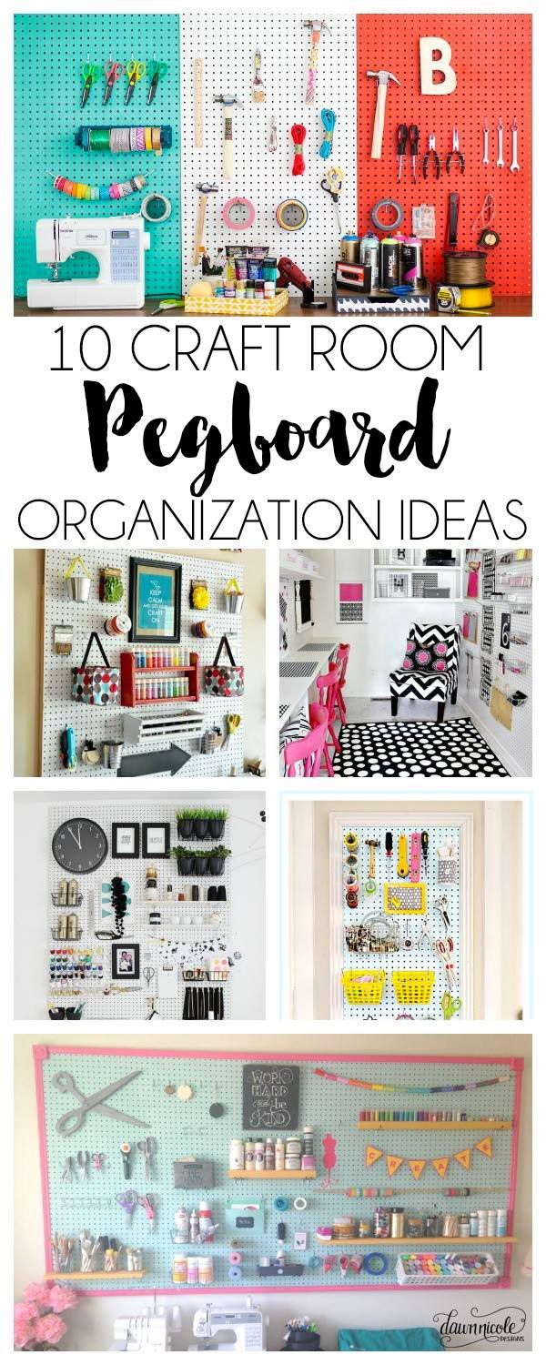 25 pegboard crafts organization
 ideas