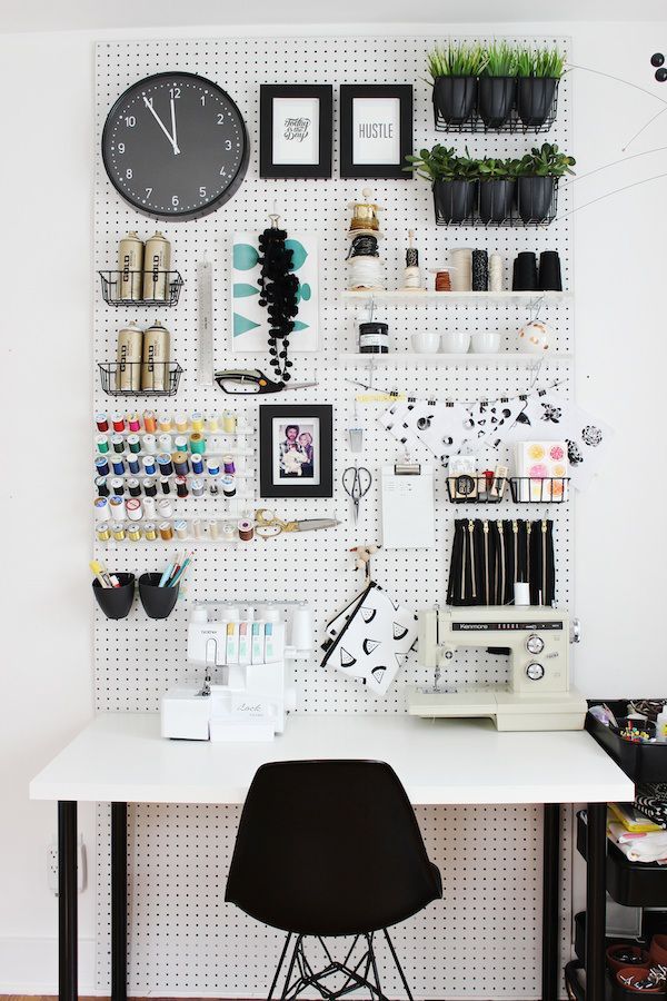 10 Ways to Use Pegboard in Your Craft Room -   25 pegboard crafts organization
 ideas