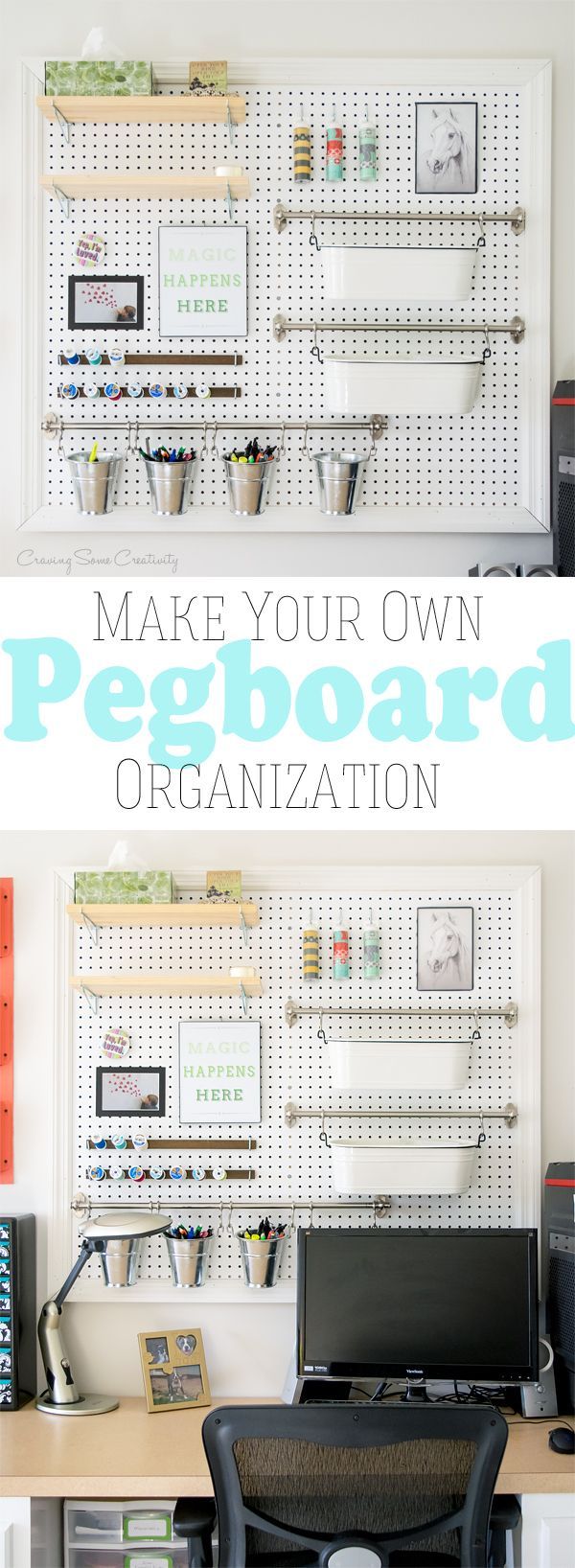 25 pegboard crafts organization
 ideas