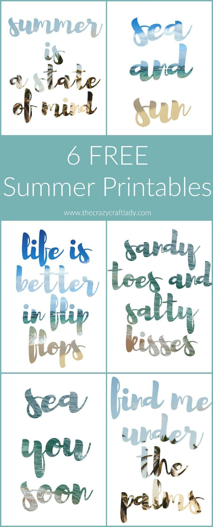 Summer Captions - and 12 FREE Printables -   25 summer decor office
 ideas