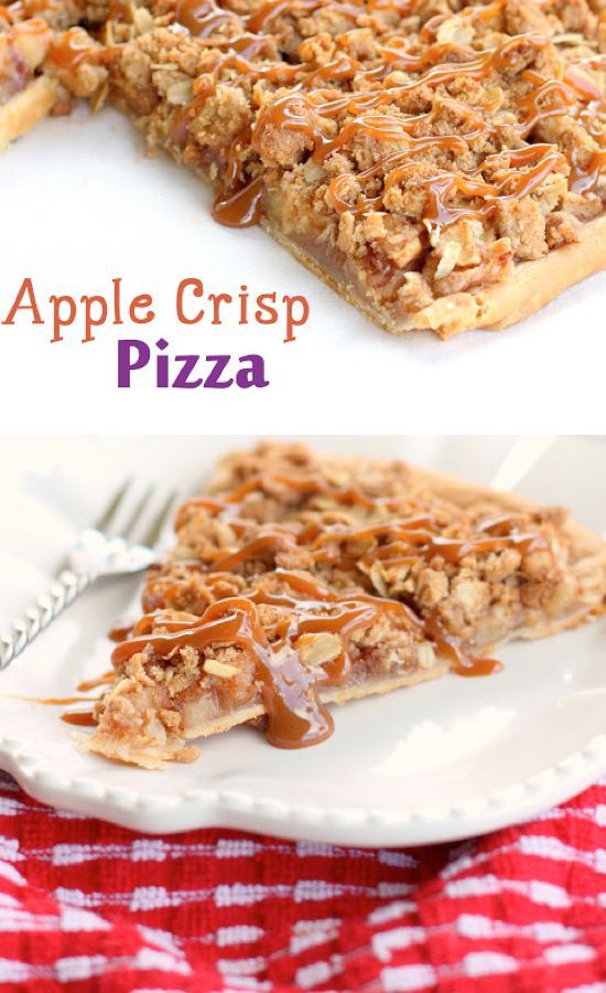 Apple Crisp Pizza -   25 unique apple recipes
 ideas