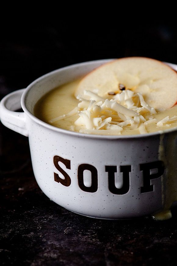 Creamy and delicious Apple White Cheddar Onion Soup with warm up your whole family on chilly nights. Don't forget the Apple Bacon Jam Toasts! -   25 unique apple recipes
 ideas