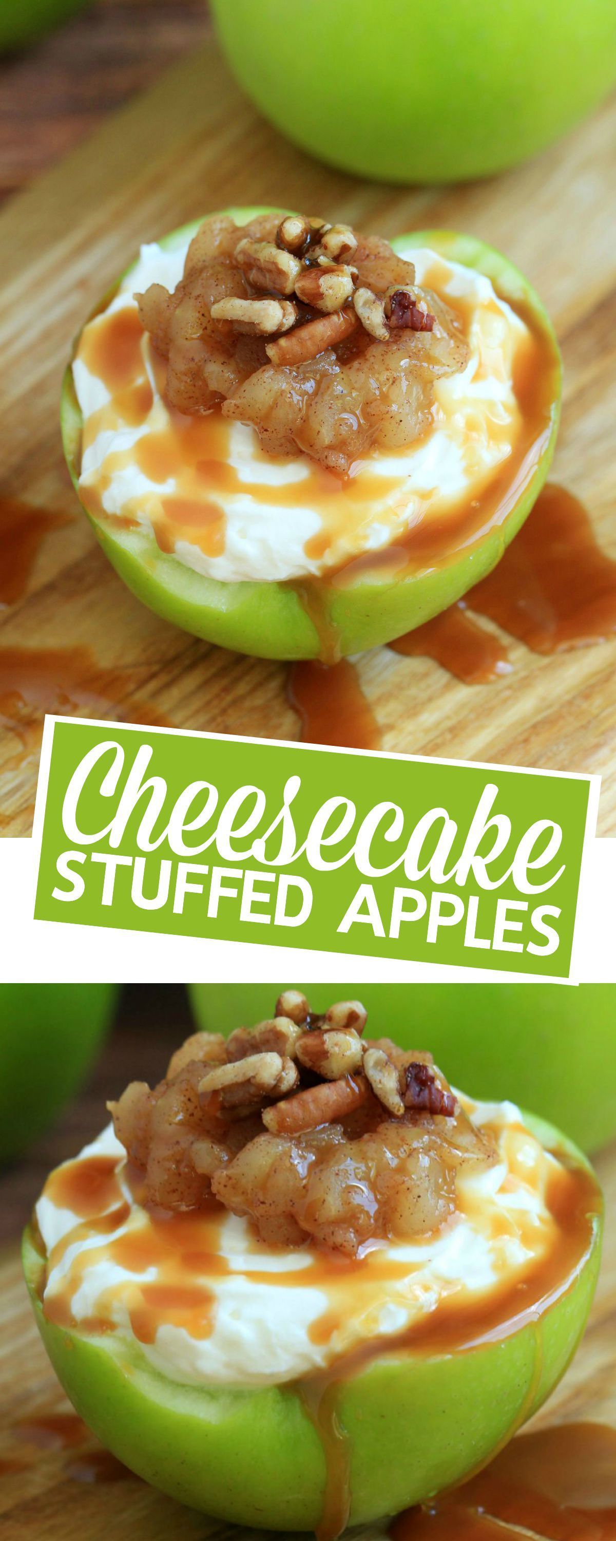 Cheesecake Stuffed Apples -   25 unique apple recipes
 ideas