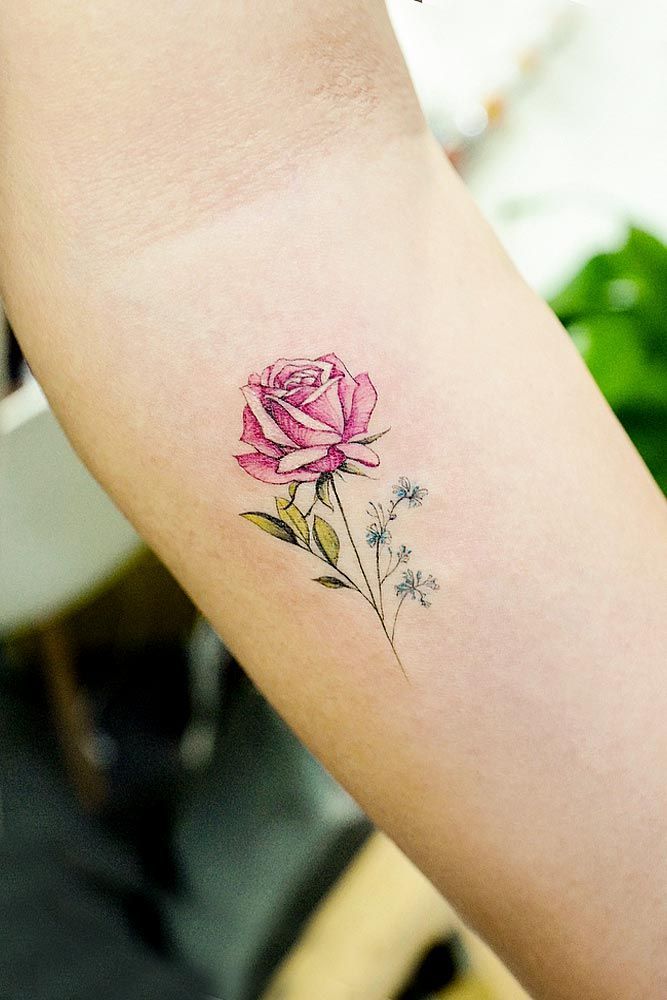 9 single rose tattoo
 ideas