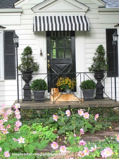 14 Classic Black and White DIY Projects for Any Space -   11 diy patio awning
 ideas