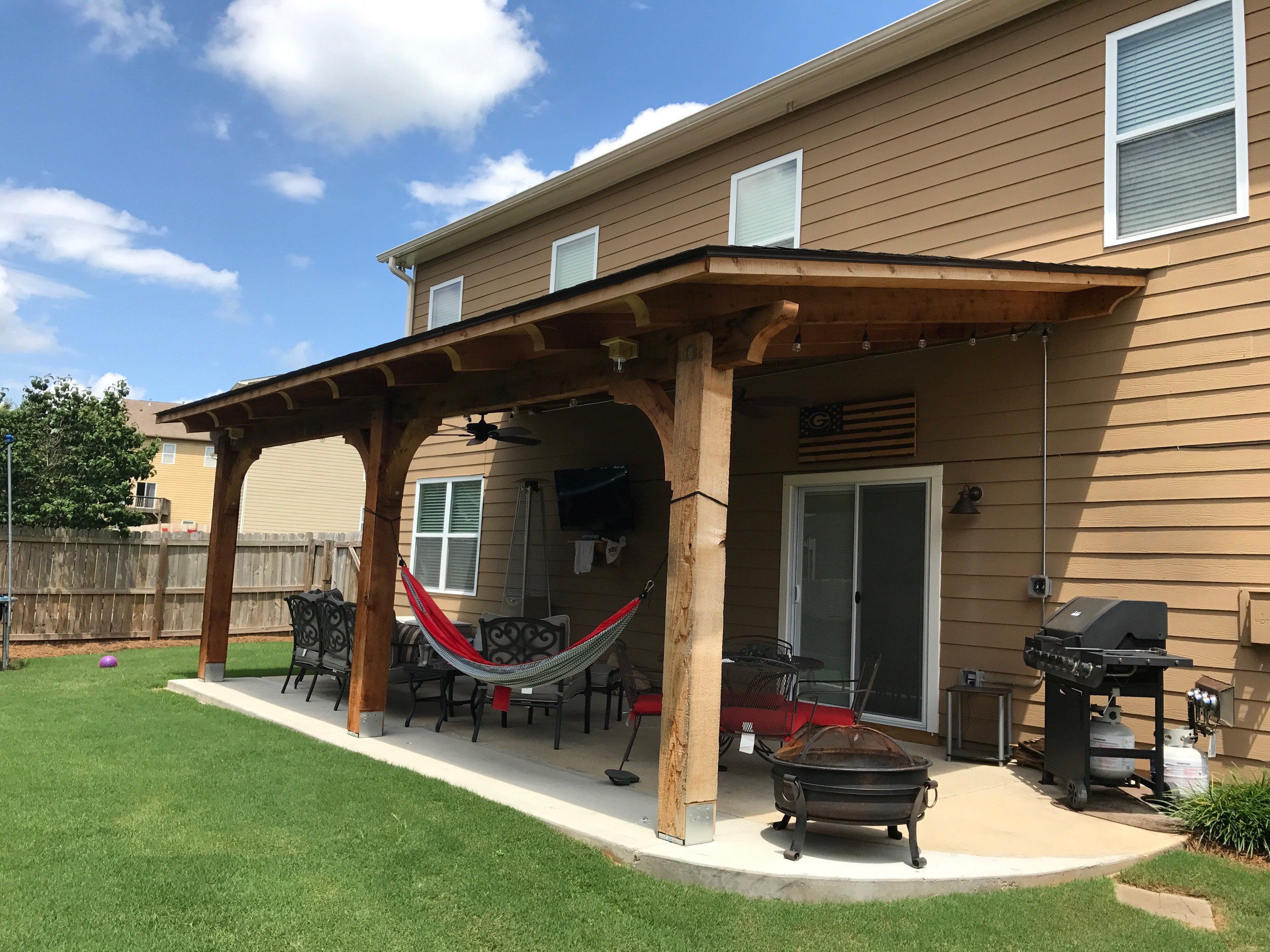 Shed Roof/Awnings -   11 diy patio awning
 ideas