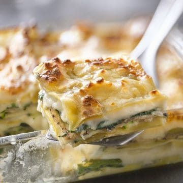 Vegan White Lasagna with Spinach -   11 spinach recipes noodles
 ideas