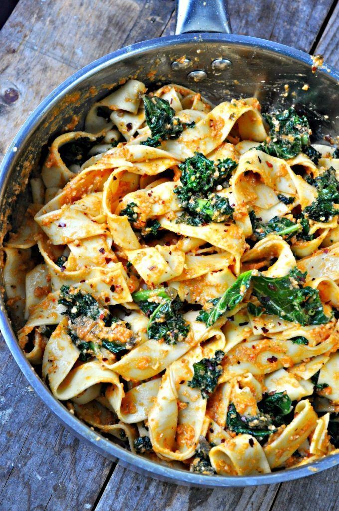 Vegan Spicy Kale and Romesco Pasta -   12 vegan recipes kale
 ideas