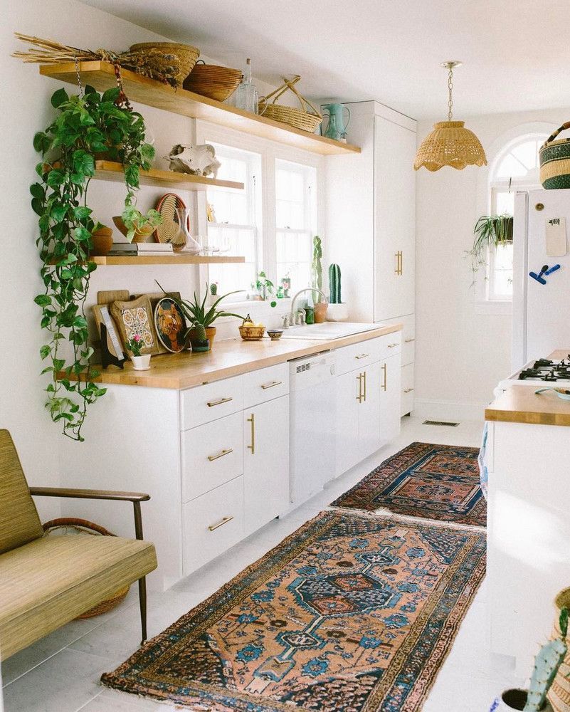 26 Stunning Kitchens We're Pinning Right Now -   15 boho decor kitchen
 ideas