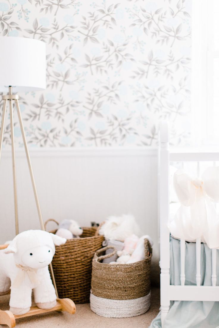 Sweetest Blue Floral Nursery -   15 nursery decor white
 ideas