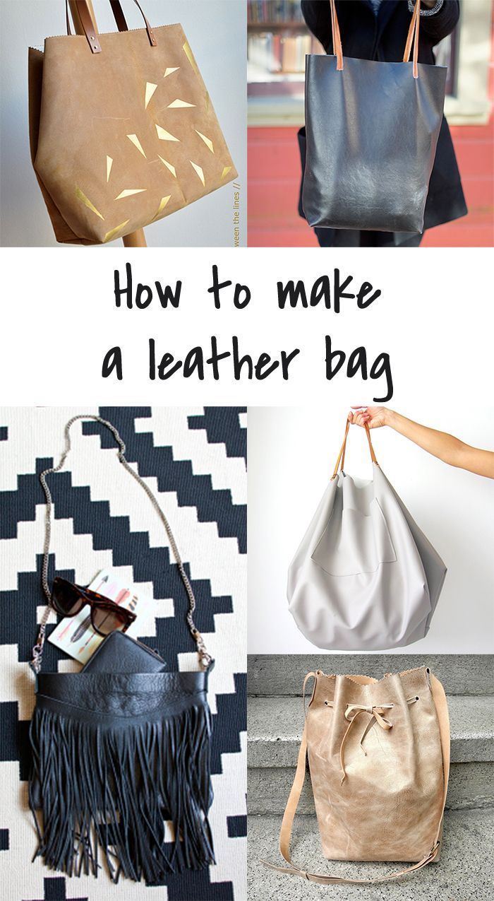 5 DIY to Try # Leather bag -   16 diy bag leather
 ideas
